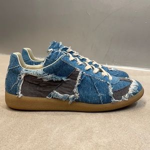 Men’s maison margiela replica denim sneakers